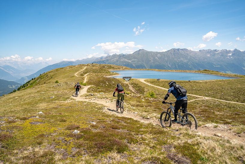Mountainbiken in Serfaus, Tirol von Leo Schindzielorz