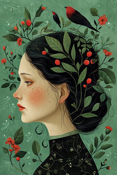 Wild berries in her hair by haroulita