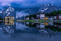 Symetrical reflections during blue hour