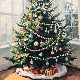 Weihnachtsbaum | Weihnachtsdekoration von Wunderbare Kunst