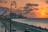 Beautiful Malecon evening atmosphere