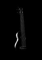 Ukele in black and white