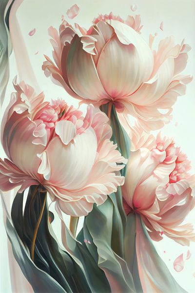 Pastel Pink Peony von Treechild