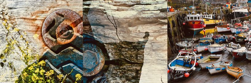 'Meva' Hafen-Triptychon von Tymn Lintell