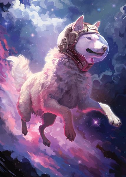 Hund-Astronaut von PublicArt77