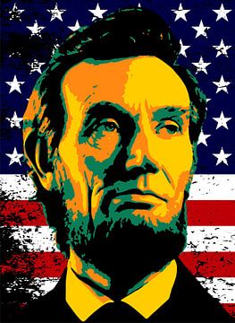 Abraham Lincoln Pop Art Illustratie van Andika Bahtiar