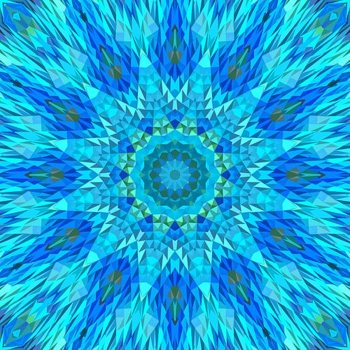 Mandala blue 9