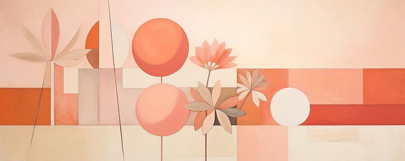 Abstract Floral | Harmonie van Abstract Schilderij