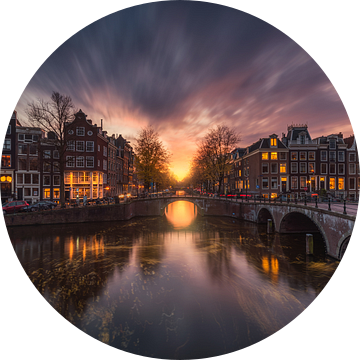 Amsterdam Prinsengracht Avond van Albert Dros