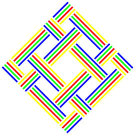 No Crossing | S=4 | N=4 | Kleur=4 | Midden geel