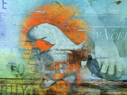 La femme et le pigeon