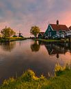 Sonnenaufgang in der Zaanse Schans von Henk Meijer Photography Miniaturansicht