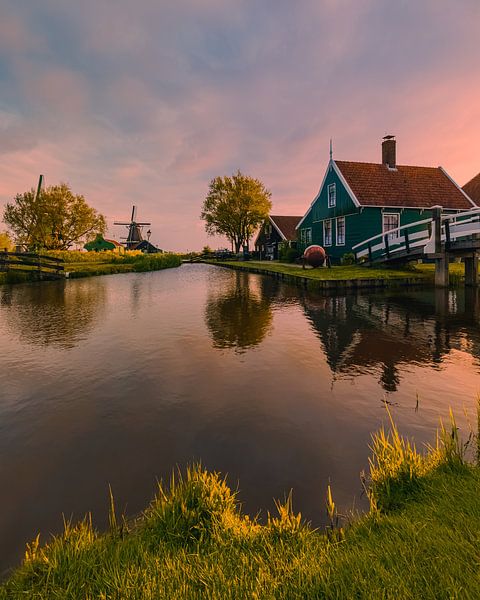 Lever de soleil à Zaanse Schans par Henk Meijer Photography