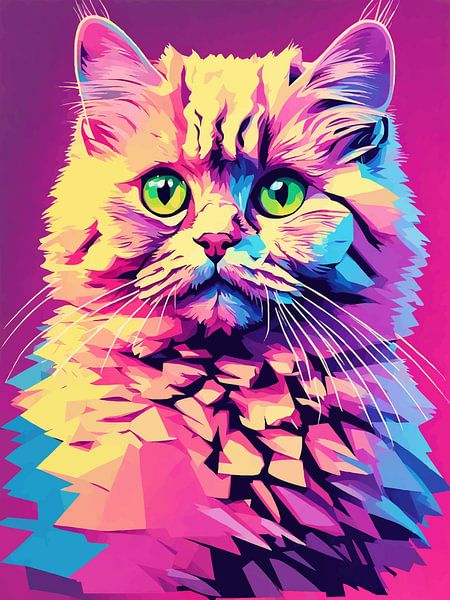 Selkirk Rex Pop Art 2 von MIROKKU