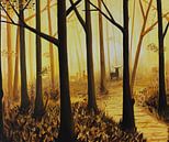 Zonnig bos van Marlouke San Giorgi thumbnail