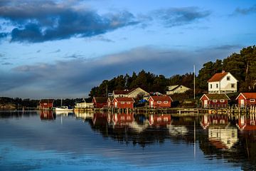 Bootshaus Schweden an der Nordsee von Sander Hekkema