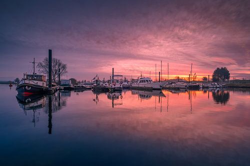 Zonsopkomst jachthaven