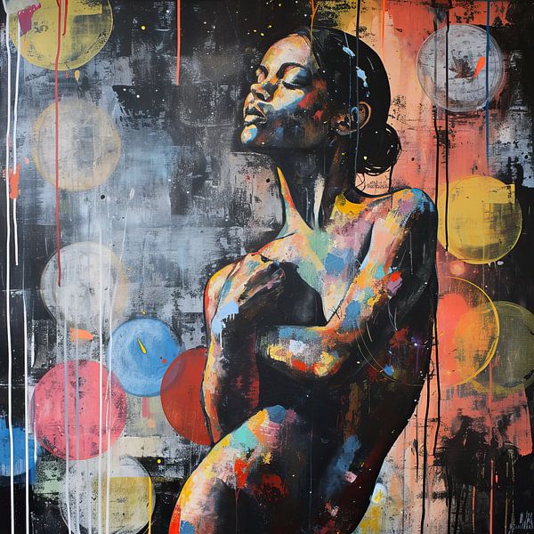 Portrait moderne de la beauté urbaine par Peintures accrocheuses