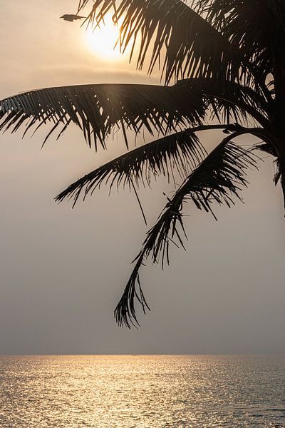 Coucher de soleil à Galle au Sri Lanka. par Rijk van de Kaa