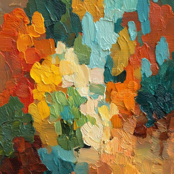 Farbexplosion in Autumn Rhythm von Color Square