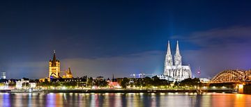 Cologne by night by Günter Albers