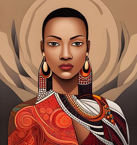 Maasai Masaï Vrouw, Afrikaanse kunst