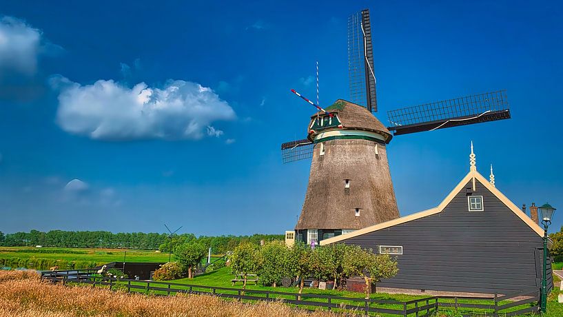 Molen in Uitgeest van Digital Art Nederland