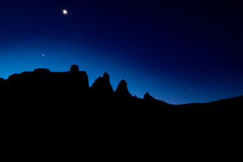 Night in the Dolomites
