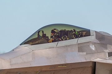 Cockpit du chasseur furtif Lockheed Martin F-22 Raptor. sur Jaap van den Berg