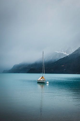 Sailing boat on lake