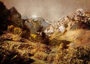 Spain Camaleno landscape painting #spain