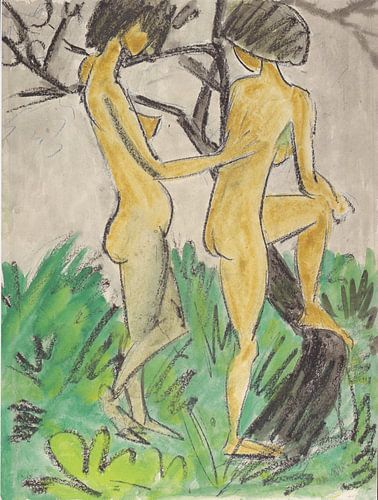 Twee keer naakt in open lucht, Otto Mueller - 1918-1923