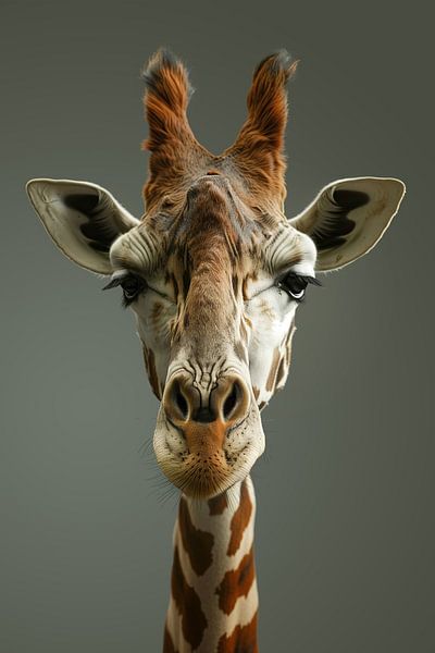 Giraffe portret van ARTemberaubend