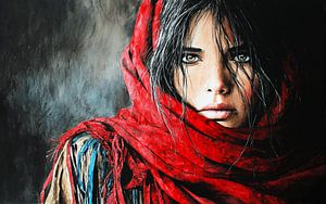 Girl in Red | Emotional Portrait