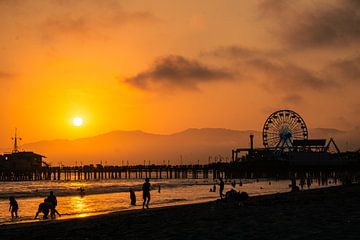 Sonnenuntergang in Los Angeles von Nynke Nicolai