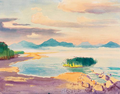 Max Pechstein, Chiemsee-kust, 1947