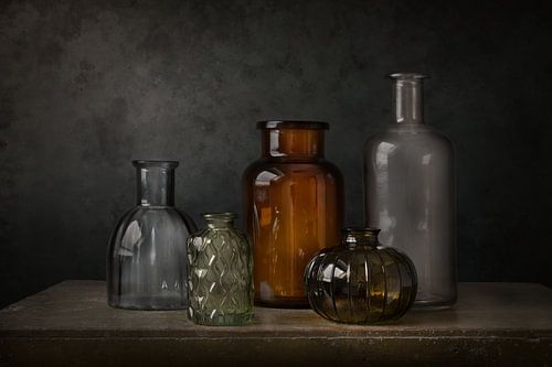 Silence captured in glass - modern still life by Silvia Thiel
