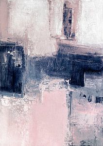Abstrait rose et bleu