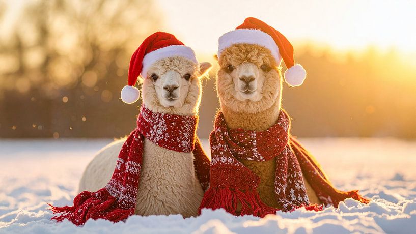 Alpakas zu Weihnachten... von Ans Bastiaanssen