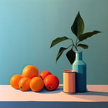 Fruit en Plant | Keuken Modern Stilleven van ARTEO Schilderijen