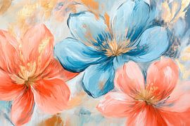 Colourful blossoms - play of colours by Poster Art Shop