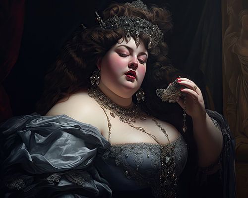 Portrait baroque en argent