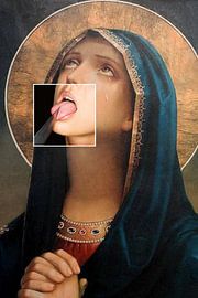 Collage au couteau de Marie sur Bekir CEYLAN