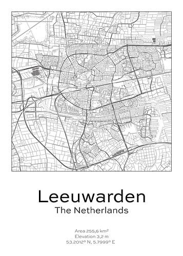 City map - Netherlands - Leeuwarden