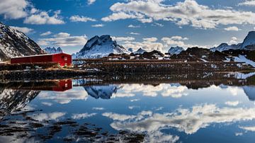 Vissershuis op de Lofoten van Dieter Meyrl