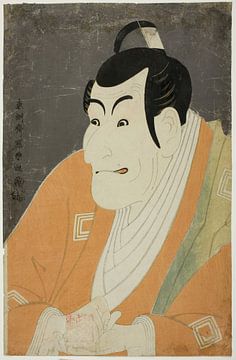 Toshusai Sharak - De acteur Ichikawa Ebizo IV als Takemura Sadanoshin... van Peter Balan