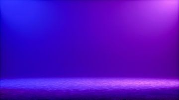 a studio background lit in blue and purple (3d rendering) von Rainer Zapka