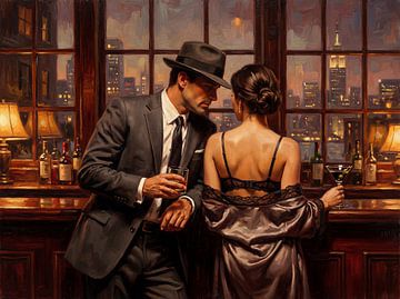 Rencontre nocturne au bar