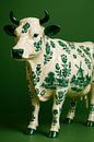 Delft Green Cow - Dutch nostalgia in porcelain by But First Framing thumbnail
