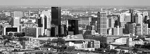 Photo aérienne panoramique du centre ville de Rotterdam sur Anton de Zeeuw